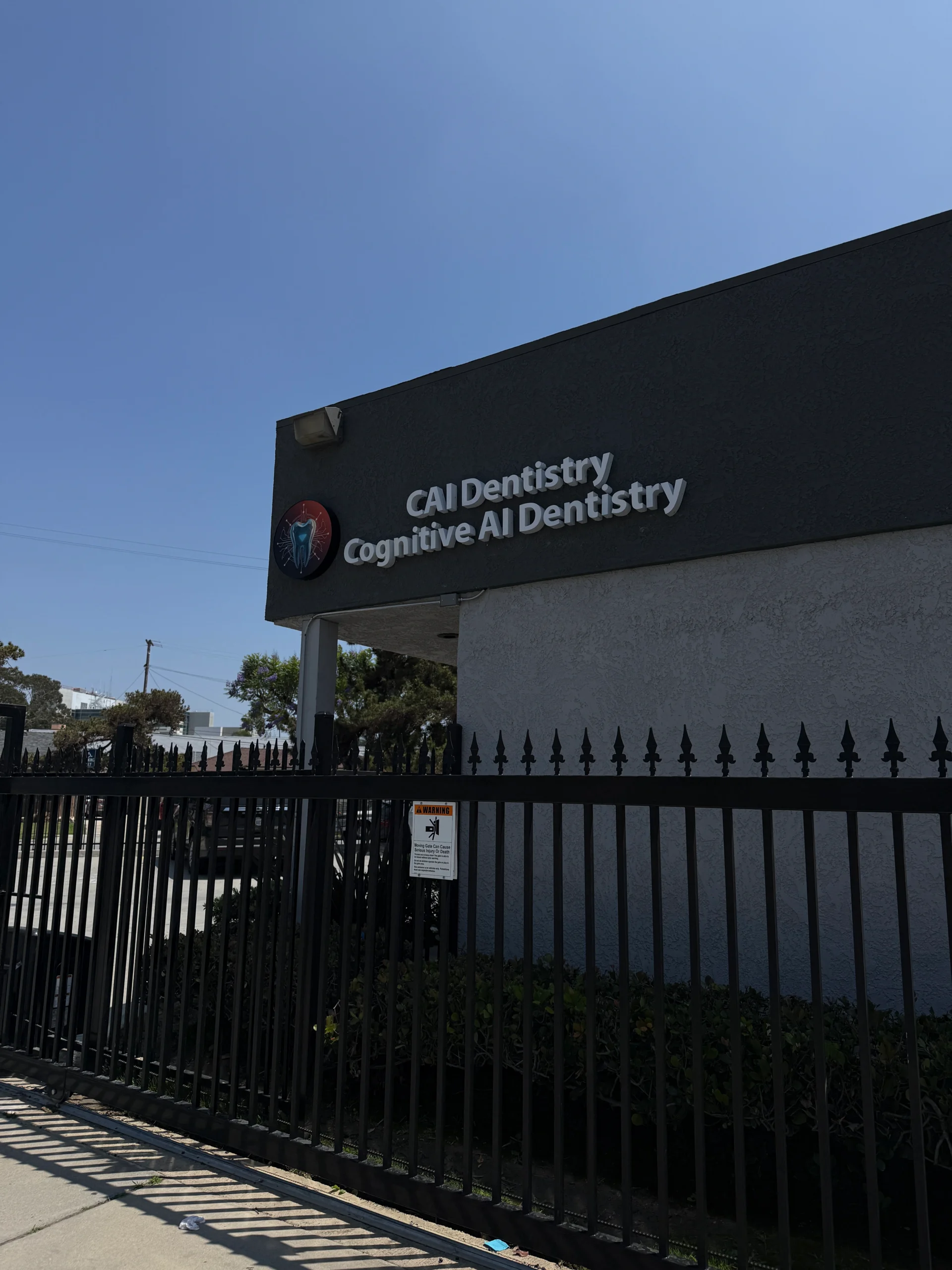 Cognitive AI Dentistry building with fence.